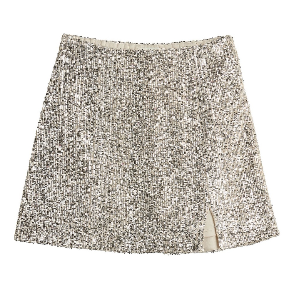 Vylette Sequin Mini Skirt